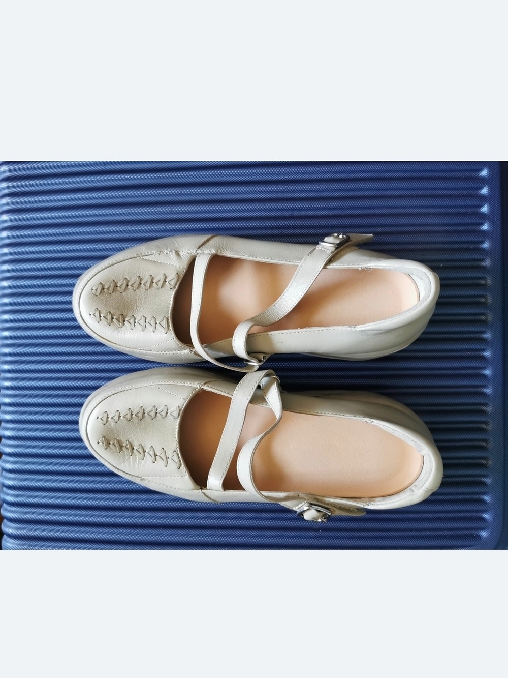 Sr.Comfort Mary Jane Loafers in Light Beige US size 7.5 W